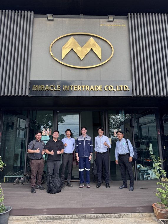 บริษัท JFE Shoji (Thailand) Ltd. และ JFE Shoji Corporation เยี่ยมชมโรงงานและหารือความร่วมมือทางธุรกิจกับ บริษัท มิราเคิล อินเตอร์เทรด จำกัด