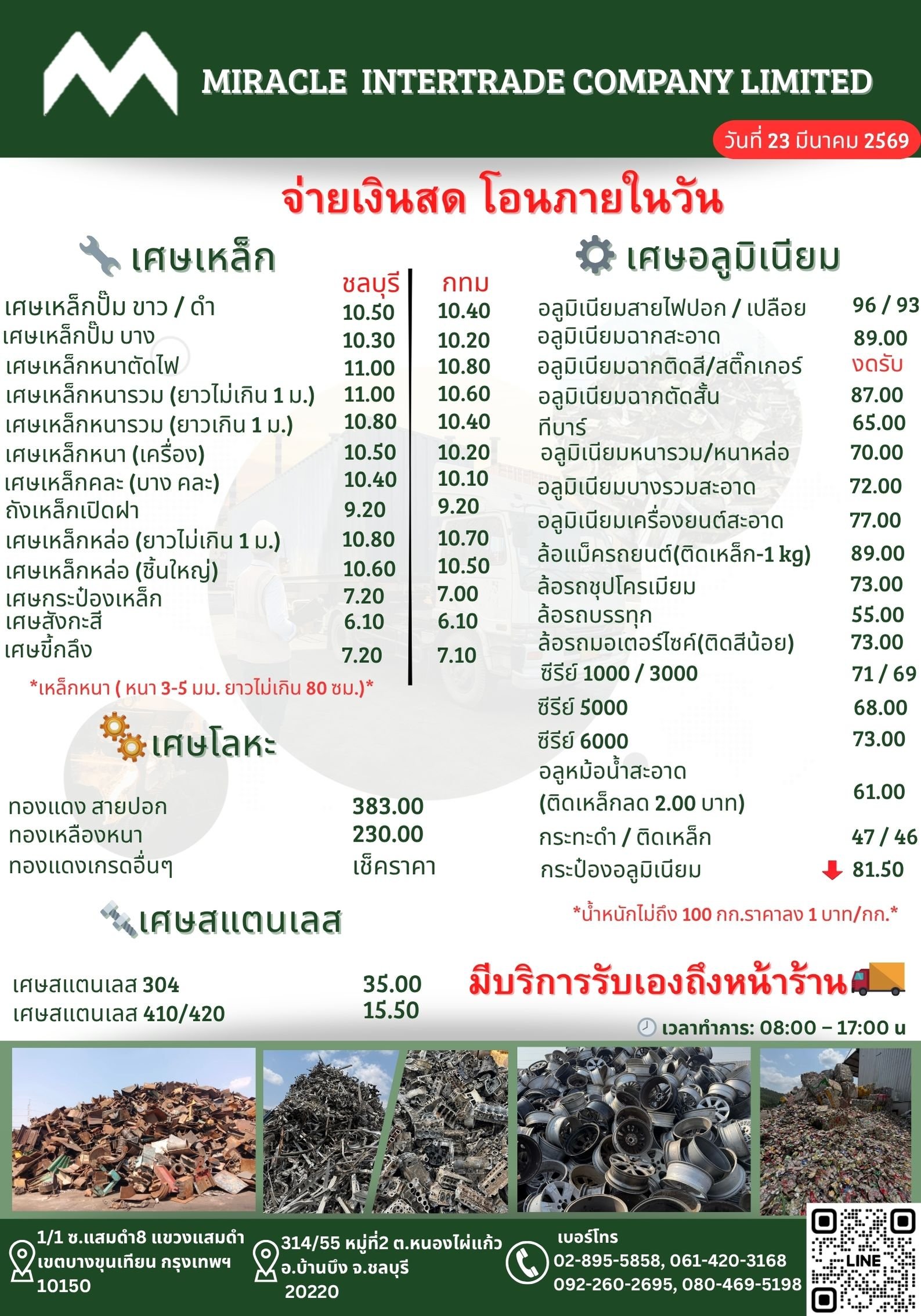  Updated purchase prices as of March 23, 2026