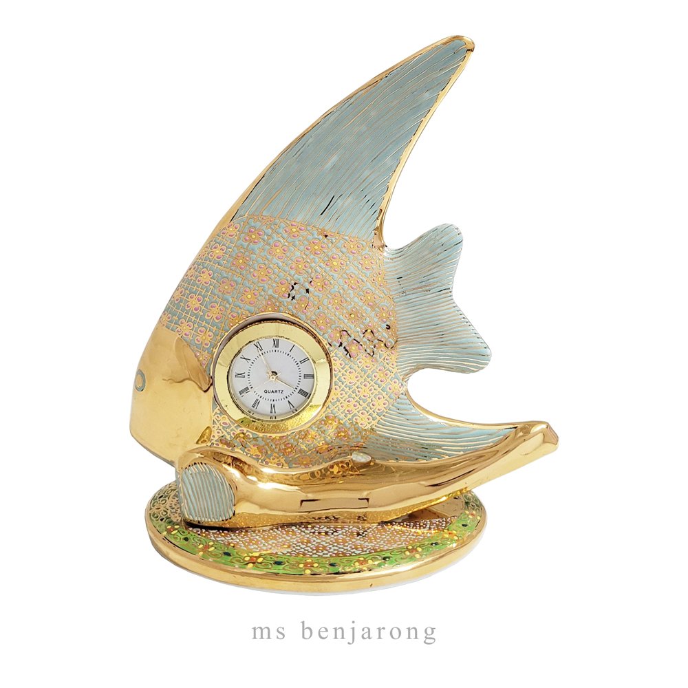 Fish Clock Benjarong