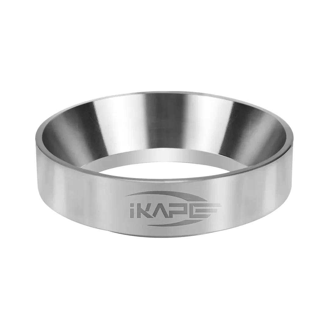 IKAPE Dosing funnel-stainless steel (Sit in the basket) วงแหวนกรอกกาแฟ (สีเงิน) ขนาด 51 / 54 / 58 mm