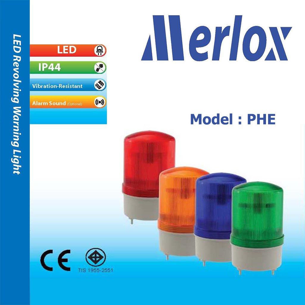 สัญญาณเตือนไฟหมุน LED Revolving Warning Light 220V DC