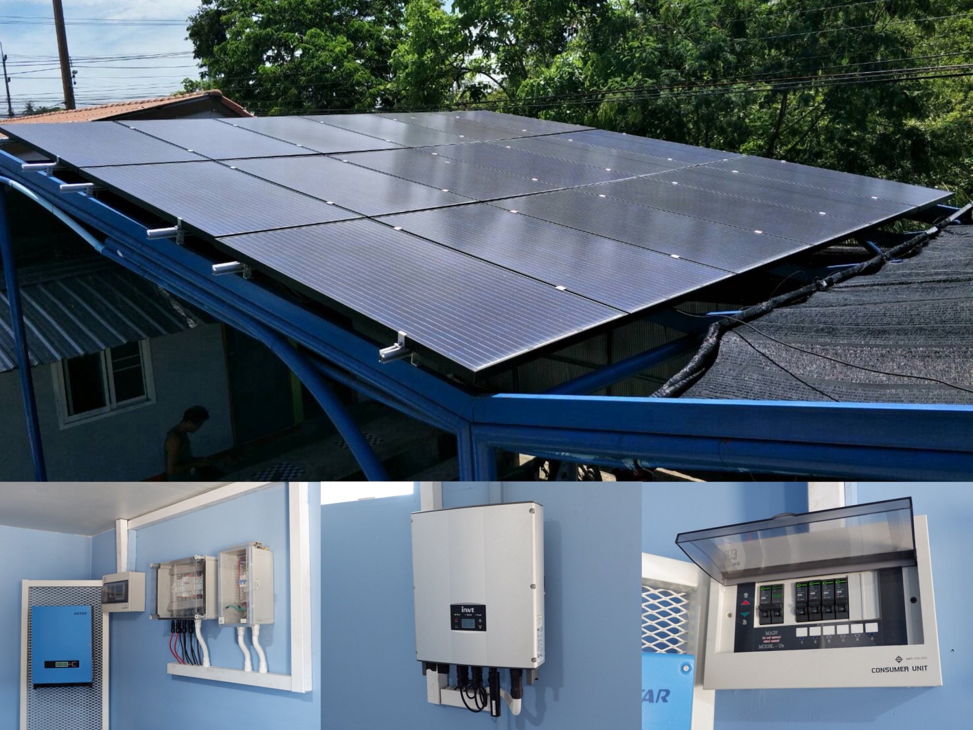 งานติดตั้ง Solar Carpark 5K