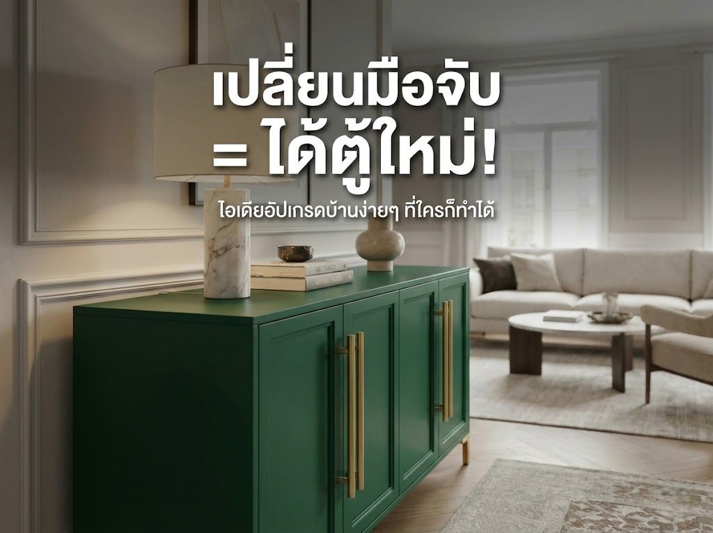 เปลี่ยนมือจับ = ได้ตู้ใหม่! มือจับบานตู้ มือจับเฟอร์นิเจอร์ มือจับฝัง มือจับอลูมิเนียม