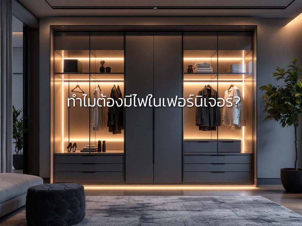 ทำไมต้องมีไฟในเฟอร์นิเจอร์? รางไฟ LED รางไฟซ่อน LED อุปกรณ์รางไฟ