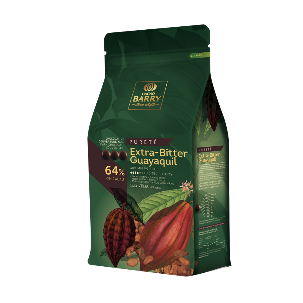 ดารก์ช็อกโกแลต 64% ตรา Cacao Barry  5 กก.