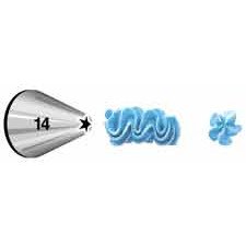 402-14 Wilton STD OPEN STAR TIP #14