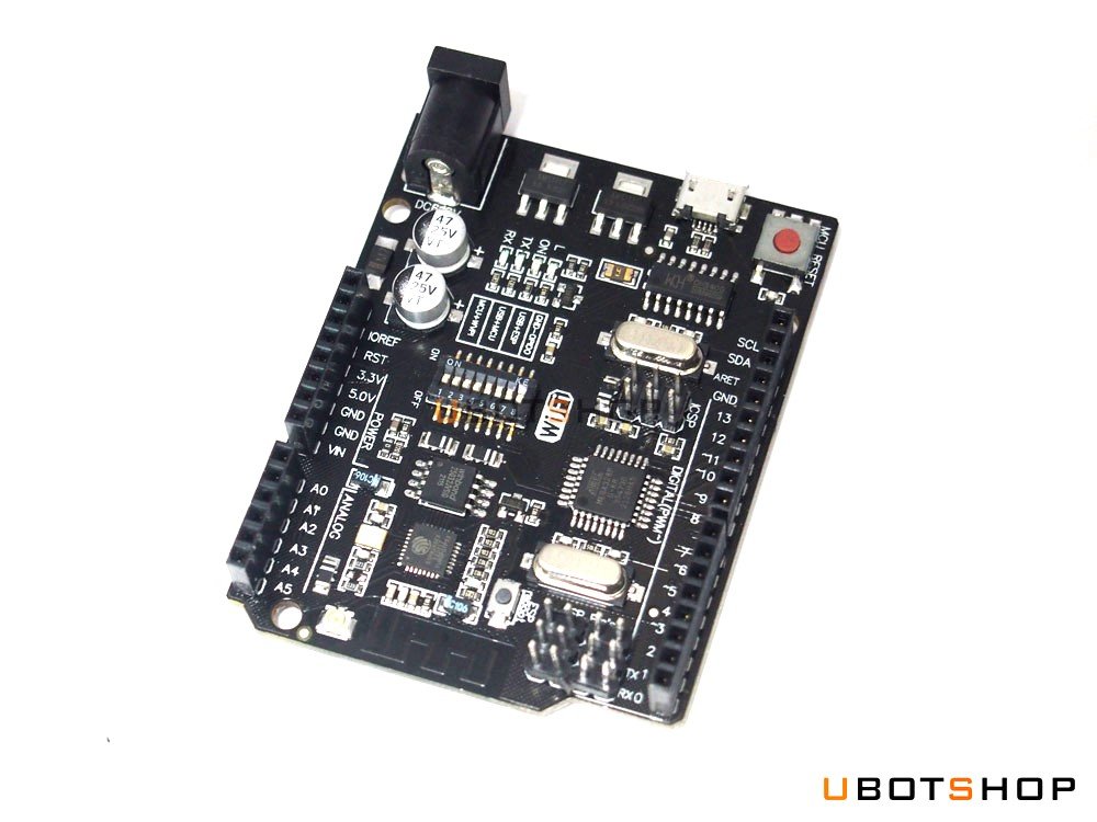 UNO + WiFi R3 ATmega328P + ESP8266 (32Mb memory) USB-TTL CH340G for ...