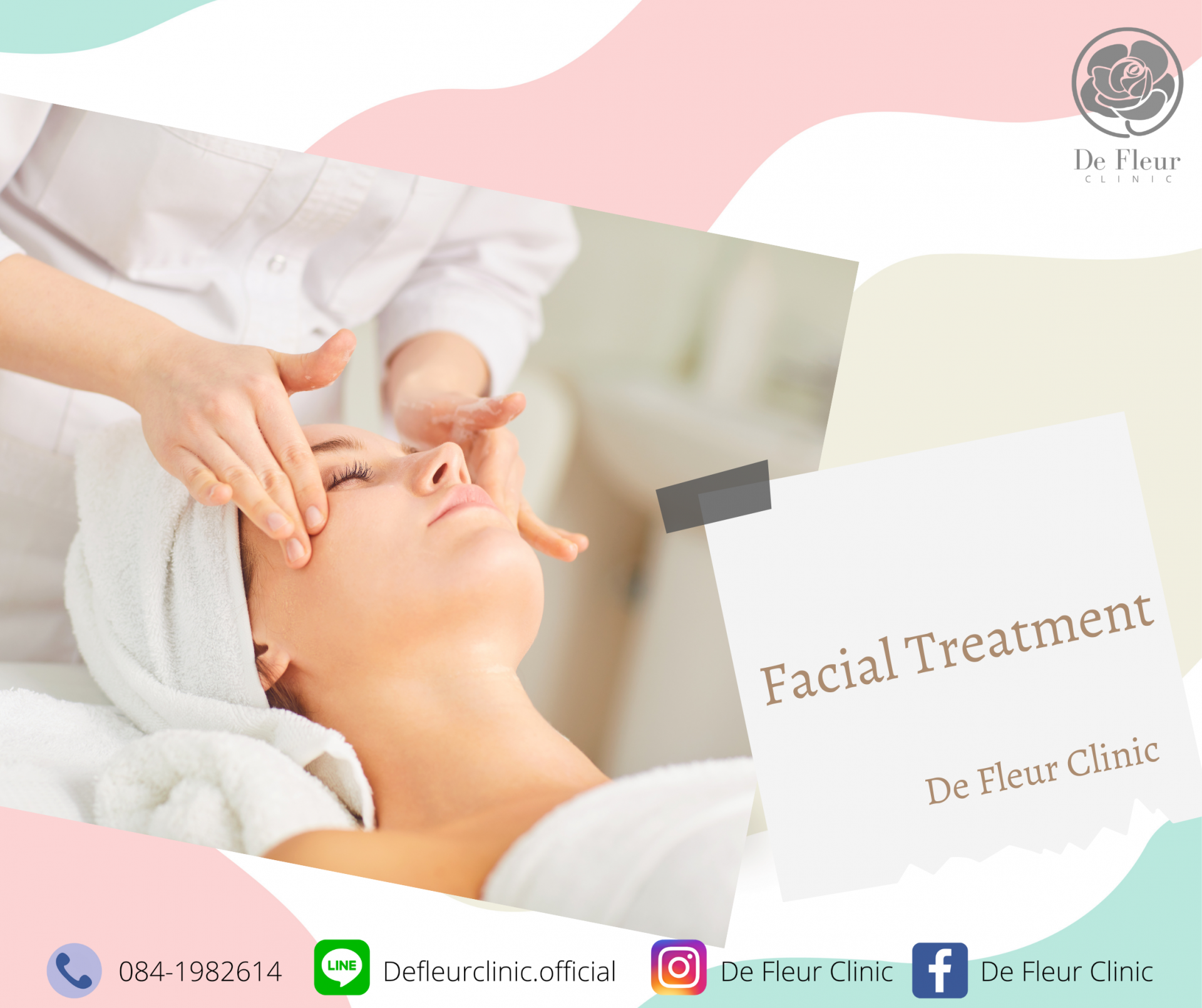 นวดหน้า กระตุ้นผิวสวย  และ ช่วยให้ผ่อนคลาย - De Fleur Clinic นวดหน้า กระตุ้นผิวสวย  และ ช่วยให้ผ่อนคลาย - De Fleur Clinic