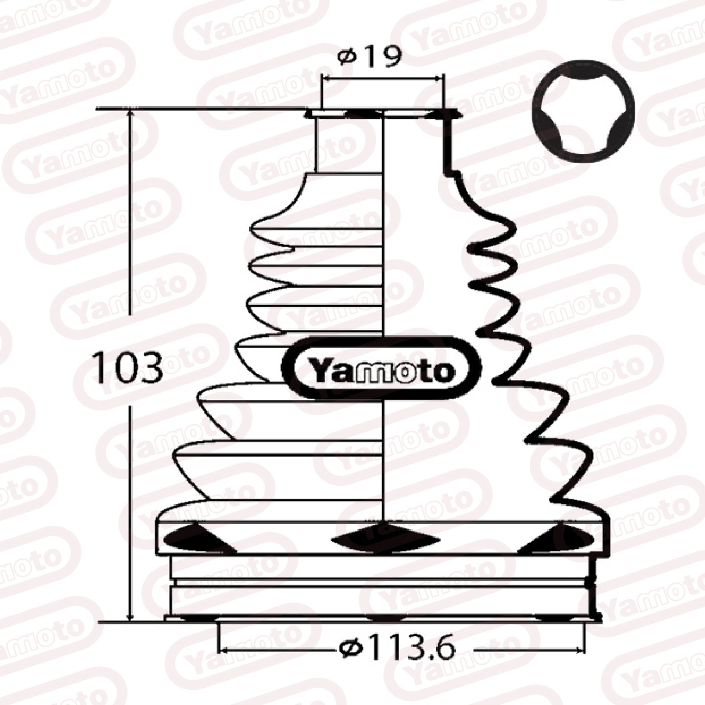 DRIVE SHAFT BOOT INNER ALTO K10 yamotorubber