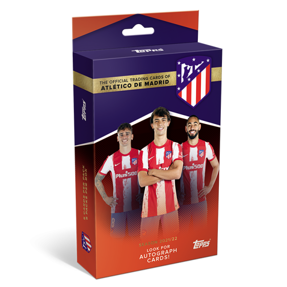 Atlético de Madrid set dos tazas 5.5 cm. escudo centro líneas blancas