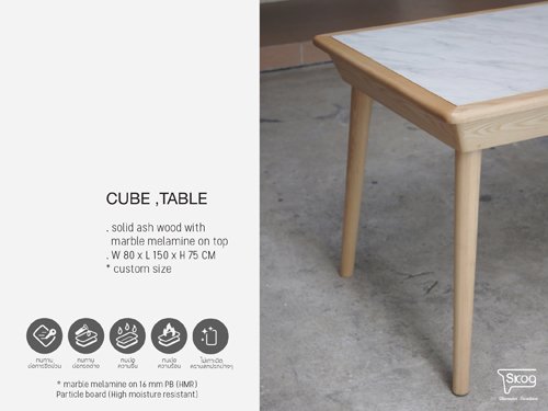 CUBE marble table