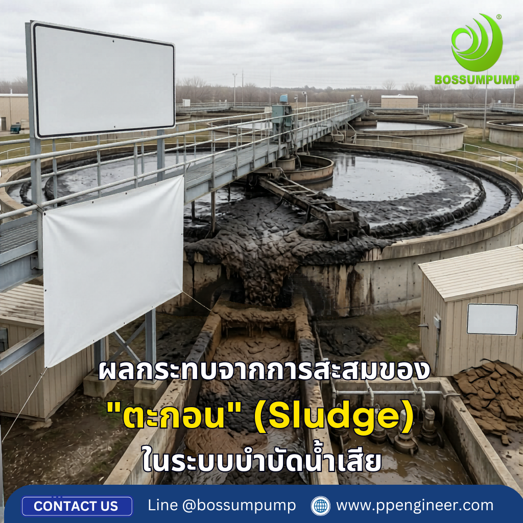 ผลกระทบจากการสะสมของ "ตะกอน" (Sludge) ในระบบบำบัดน้ำเสีย