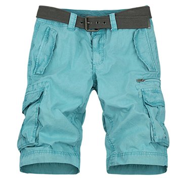  [[*พร้อมส่ง 38,40]] [Ma-002] Mr.Mian ++กางเกง++ กางเกงขาสั้นสีฟ้า