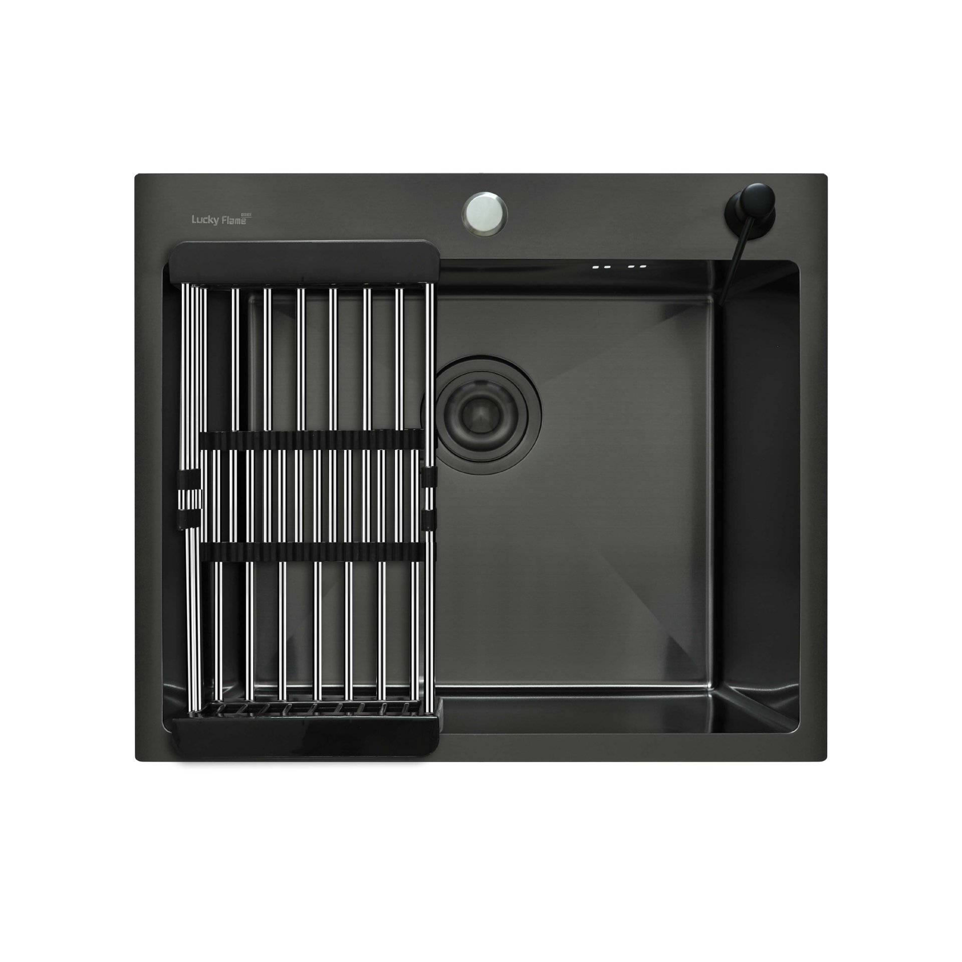 Top mount PVD coating sink bowl (Black) - Main Image