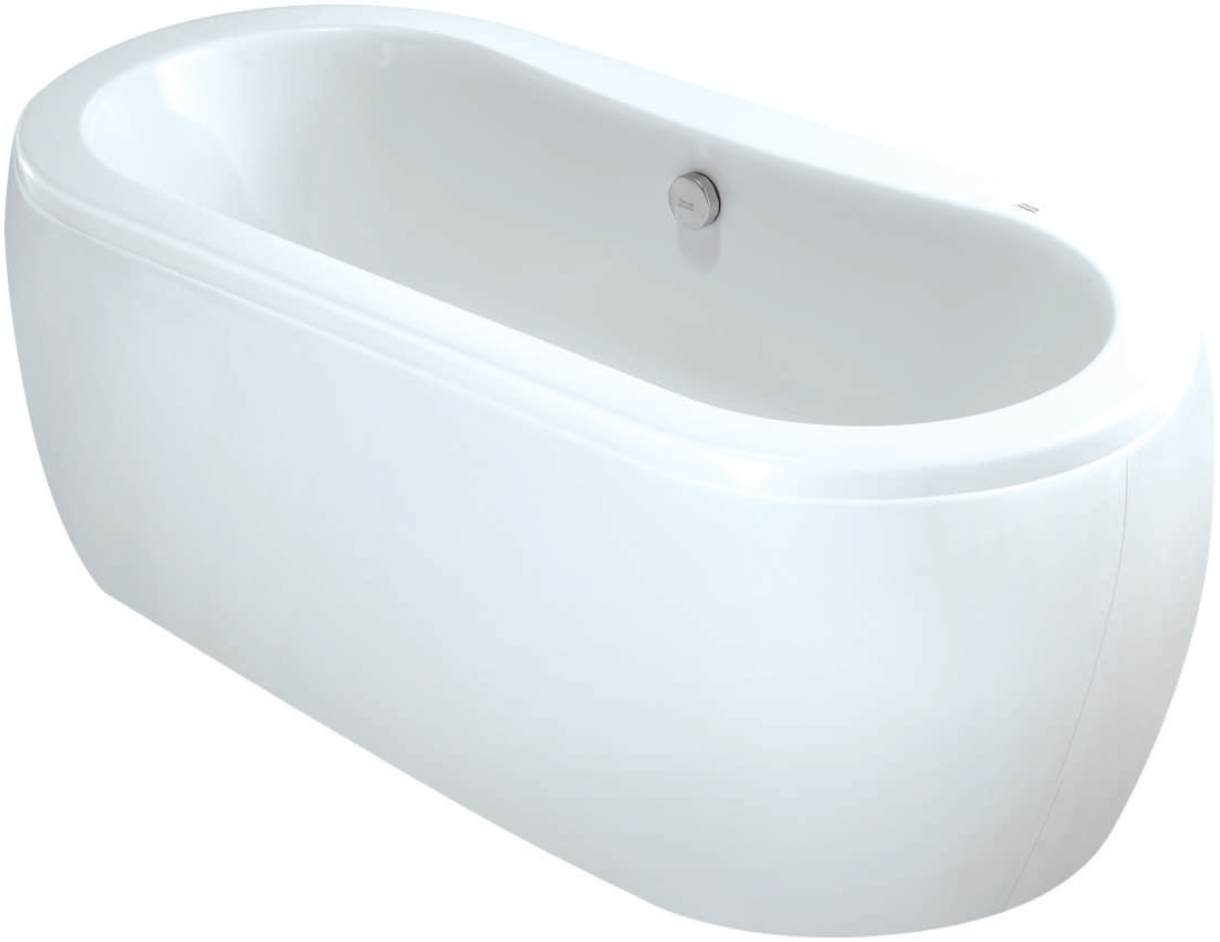 Tfw Aw709000 TF-70190-WT อ่างอาบน้ำธรรมดา แบบตั้งพื้น+หมอน รุ่น ACACIA 1700