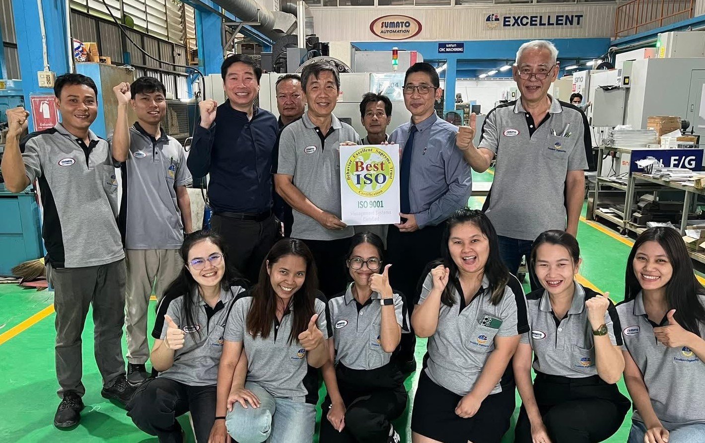 ปี 2568 : บริษัท เอ็กเซลเล้นท์ เอ็นจิเนียริ่ง แอนด์ อินสทรูเม้นท์ จำกัด ได้รับการรับรองระบบมาตรฐาน ISO9001:2015 