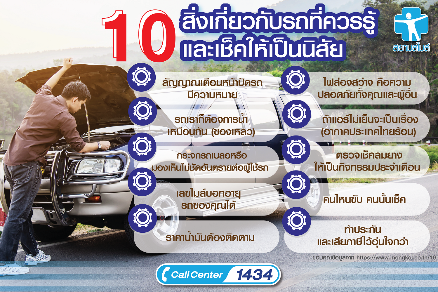 10 สิ่งเกี่ยวกับรถที่ควรรู้ และเช็คให้เป็นนิสัย