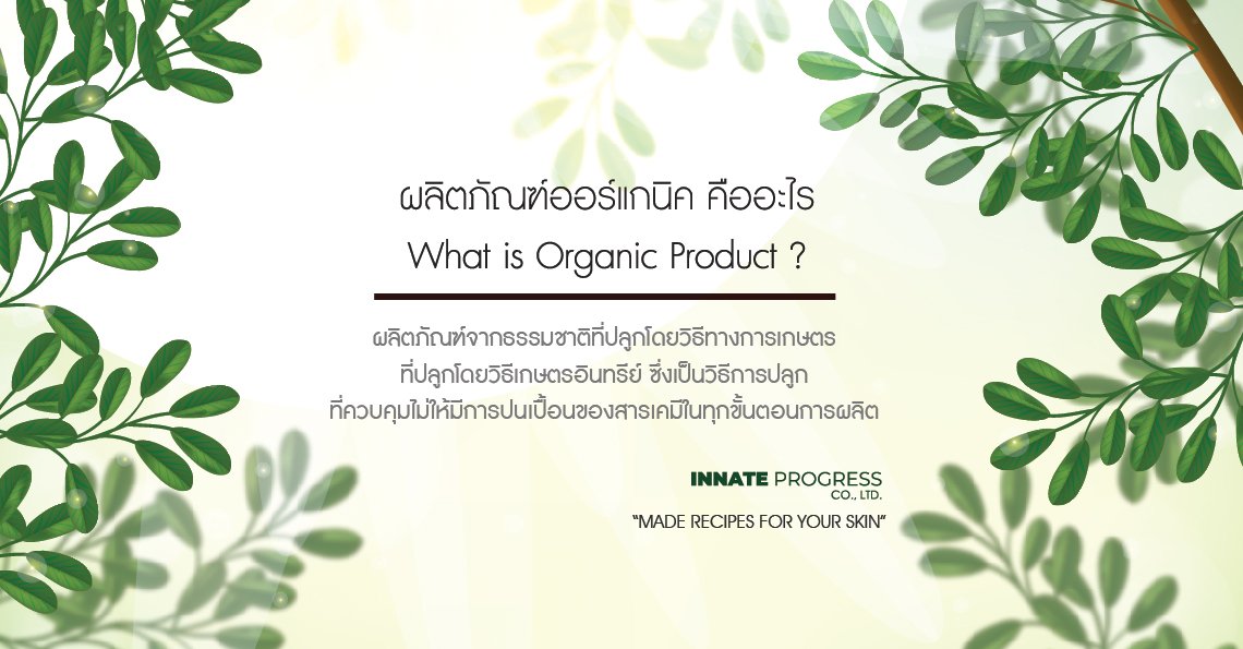 ผลิตภัณฑ์ออร์แกนิค คือ อะไร : what is organic product ?