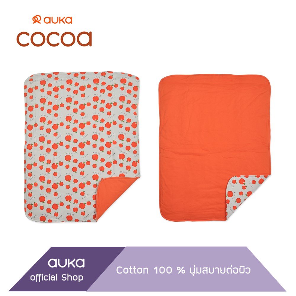 Auka ผ้าห่มแบบหนา ใส่ใยสังเคราะห์ เด็กแรกเกิด -18 เดือน, Size 30"x40"inc.,Collection Cocoa Apple