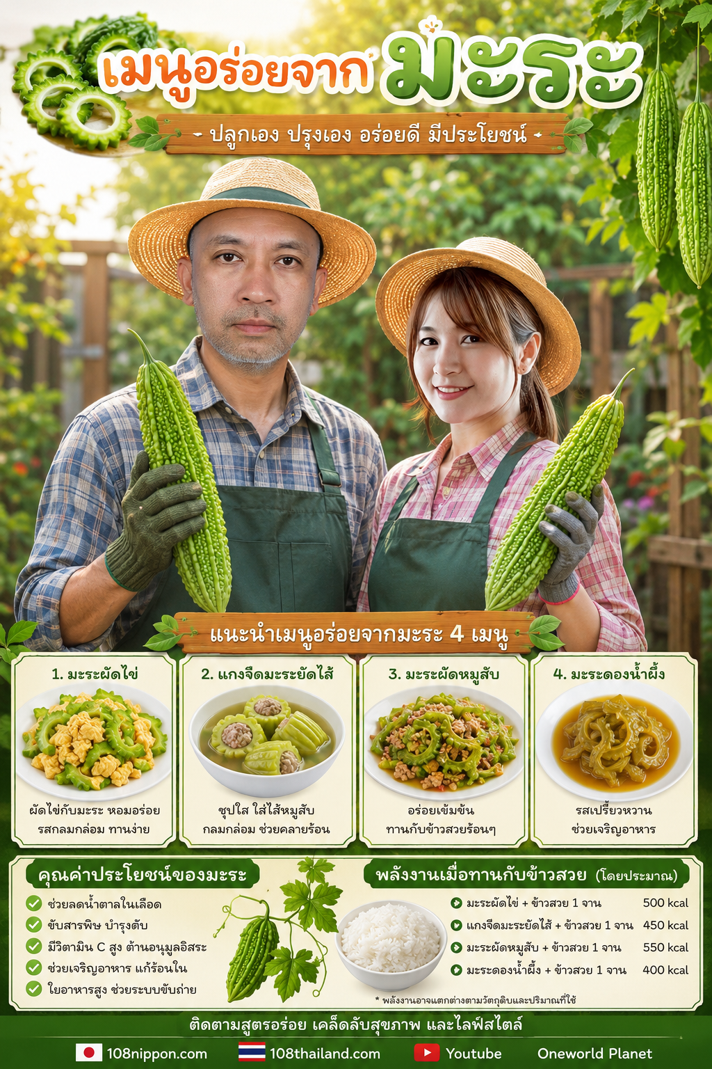 เมนูอร่อยจากมะระ 4 เมนู ทำง่าย ได้สุขภาพดี