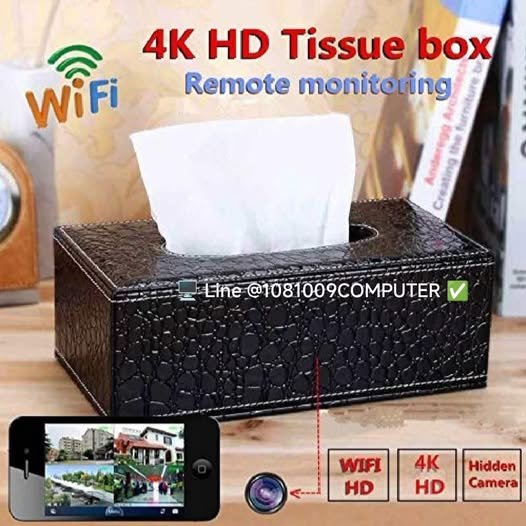 กล้องกล่องกระดาษทิชชู Spy tissue box wifi camera 4K กล้องจิ๋วกล้องวงจรปิดไร้สาย กล้องกล่องกระดาษทิชชู Spy tissue box wifi camera 4K กล้องจิ๋วกล้องวงจรปิดไร้สาย
