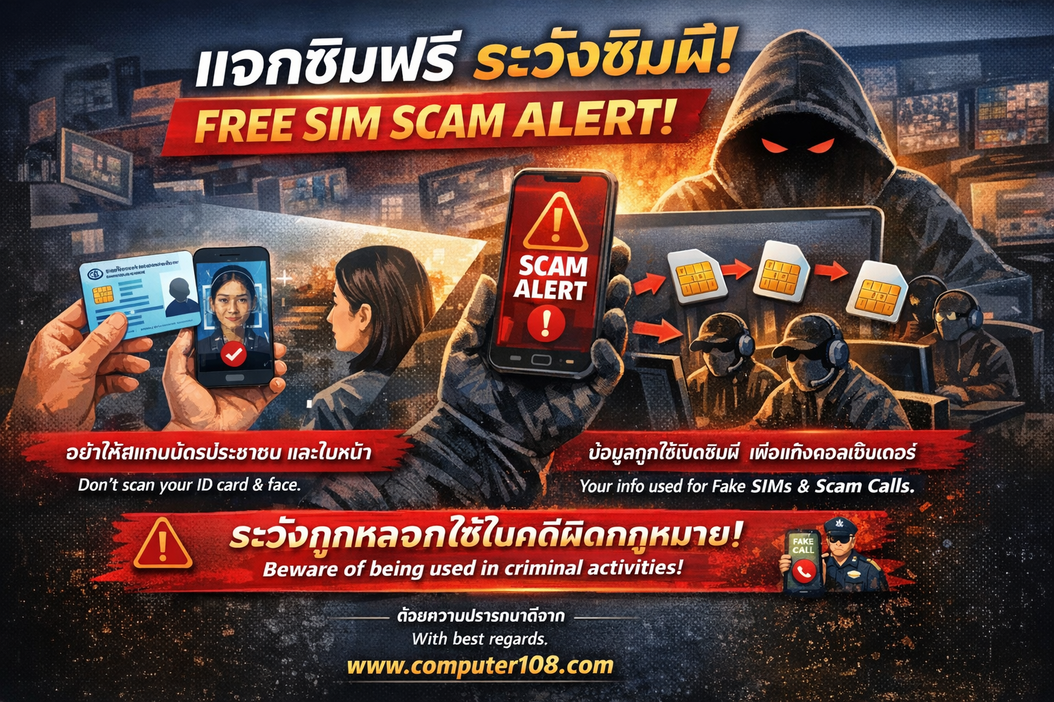 เพจใหญ่ แต่หลอก! ซิมมิจ แจกซิมฟรี 