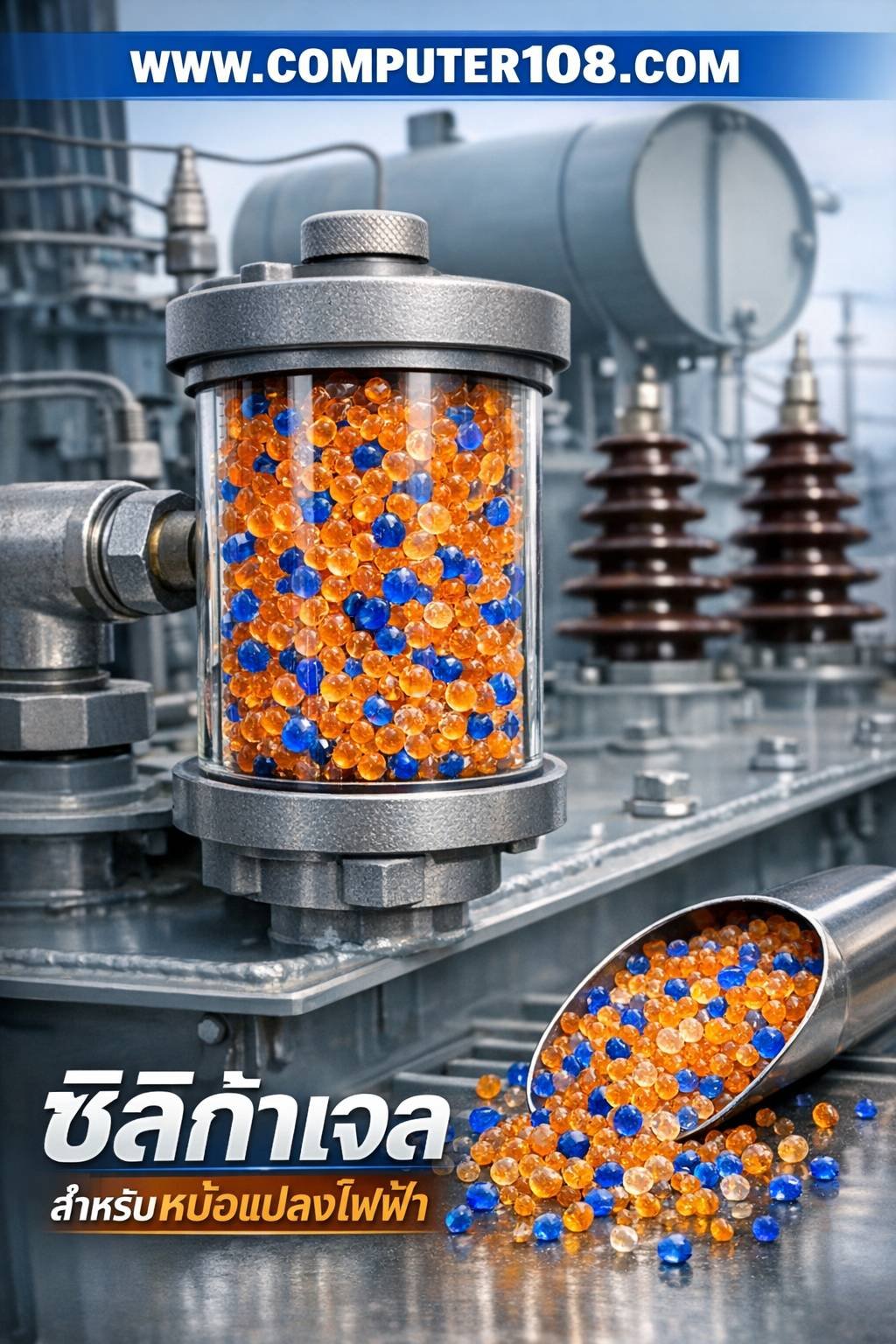 ซิลิก้าเจลหม้อแปลง: ดักจับความชื้น ป้องกันไฟฟ้าลัดวงจร