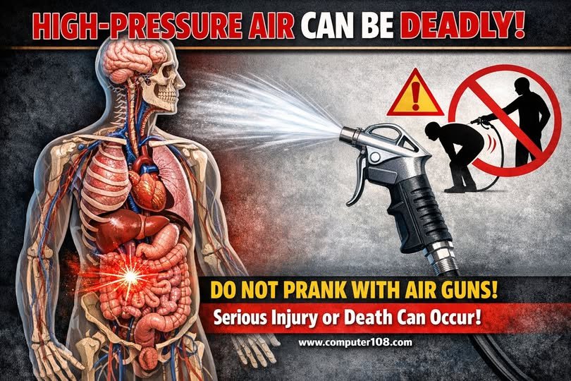 หยุดแกล้งกันด้วยลมแรงดันสูง ก่อนจะสายเกินไป Stop the Prank: Compressed Air Can Kill
