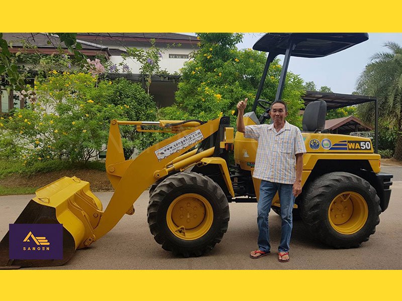 รีวิวรถตักล้อยาง Komatsu WA50-3 รีวิวรถตักล้อยาง Komatsu WA50-3