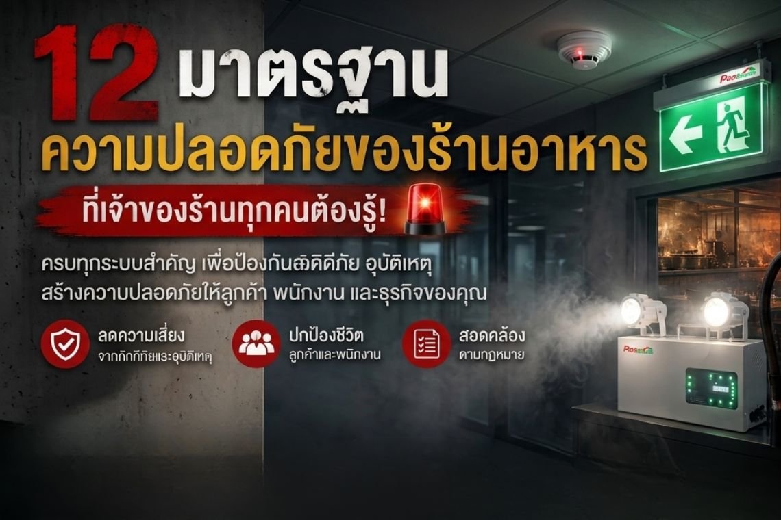 12 มาตรฐานความปลอดภัยของร้านอาหาร ที่เจ้าของร้านทุกคนต้องรู้