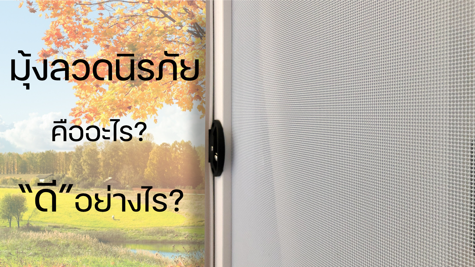 มุ้งลวดนิรภัยคืออะไร? แทนเหล็กดัดได้ไหม? มุ้งลวดนิรภัยคืออะไร? แทนเหล็กดัดได้ไหม?