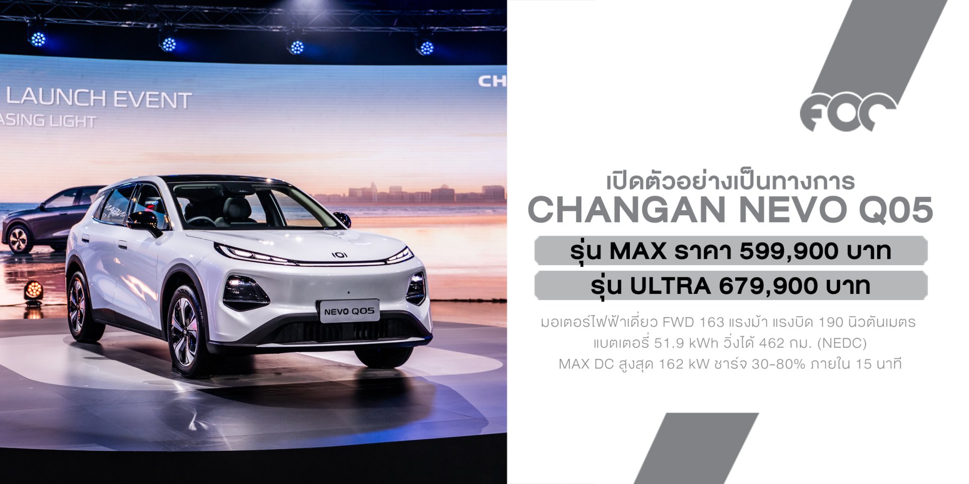 CHANGAN THAILAND ประกาศเปิดตัว NEVO Q05 อย่างเป็นทางการ  เคาะราคาพิเศษสุดเร้าใจ เริ่ม 5.999 แสนบาท  พร้อมเปิดตัว บิวกิ้น ในฐานะ CHANGAN NEVO BRAND PRESENTER​​ 