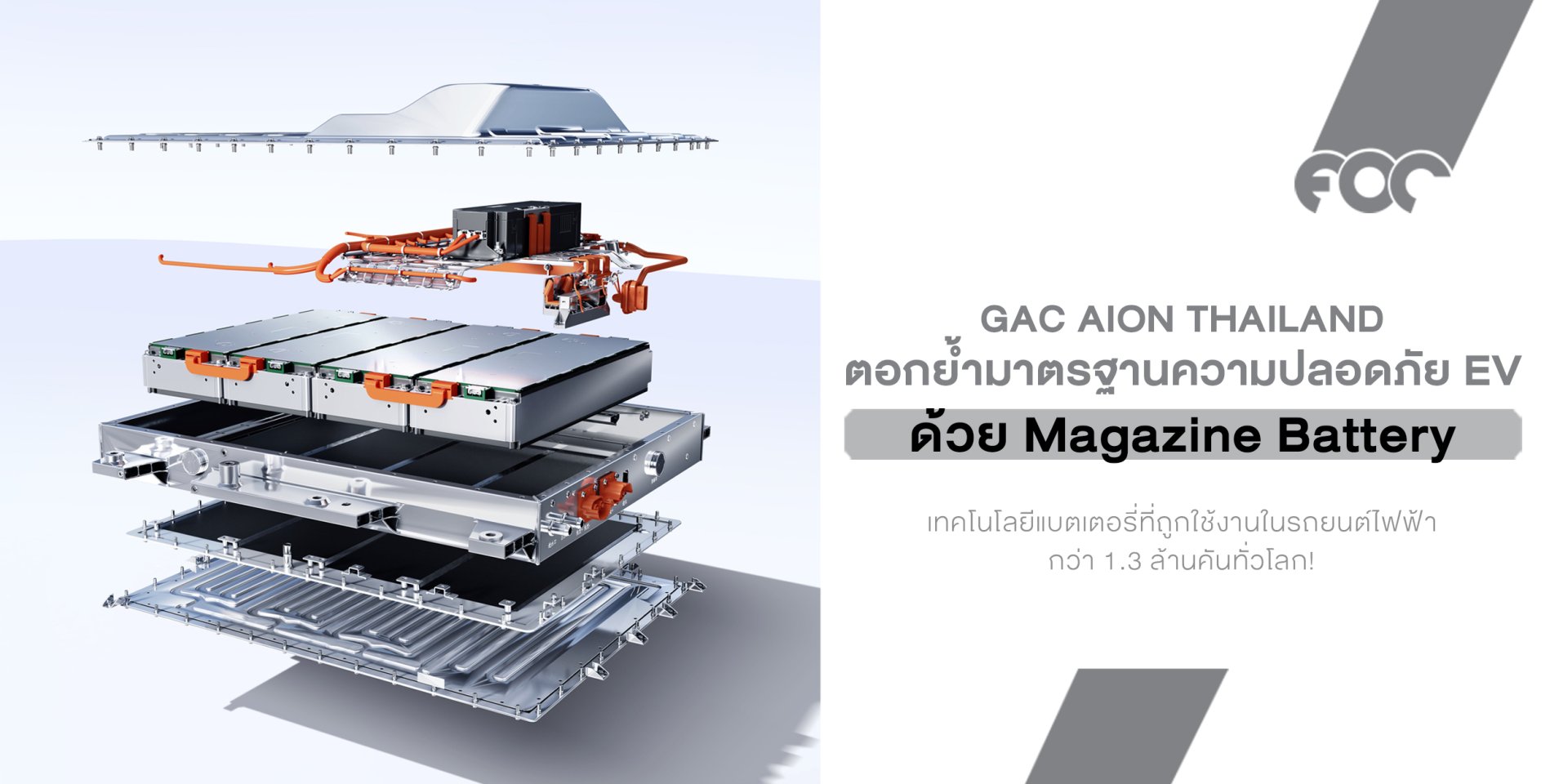 GAC AION ชูจุดขาย แบตไม่ไหม้ ใช้งานจริงกว่า 1.3 ล้านคันทั่วโลก พร้อมอัดบริการหลังการขายเต็มสูบ