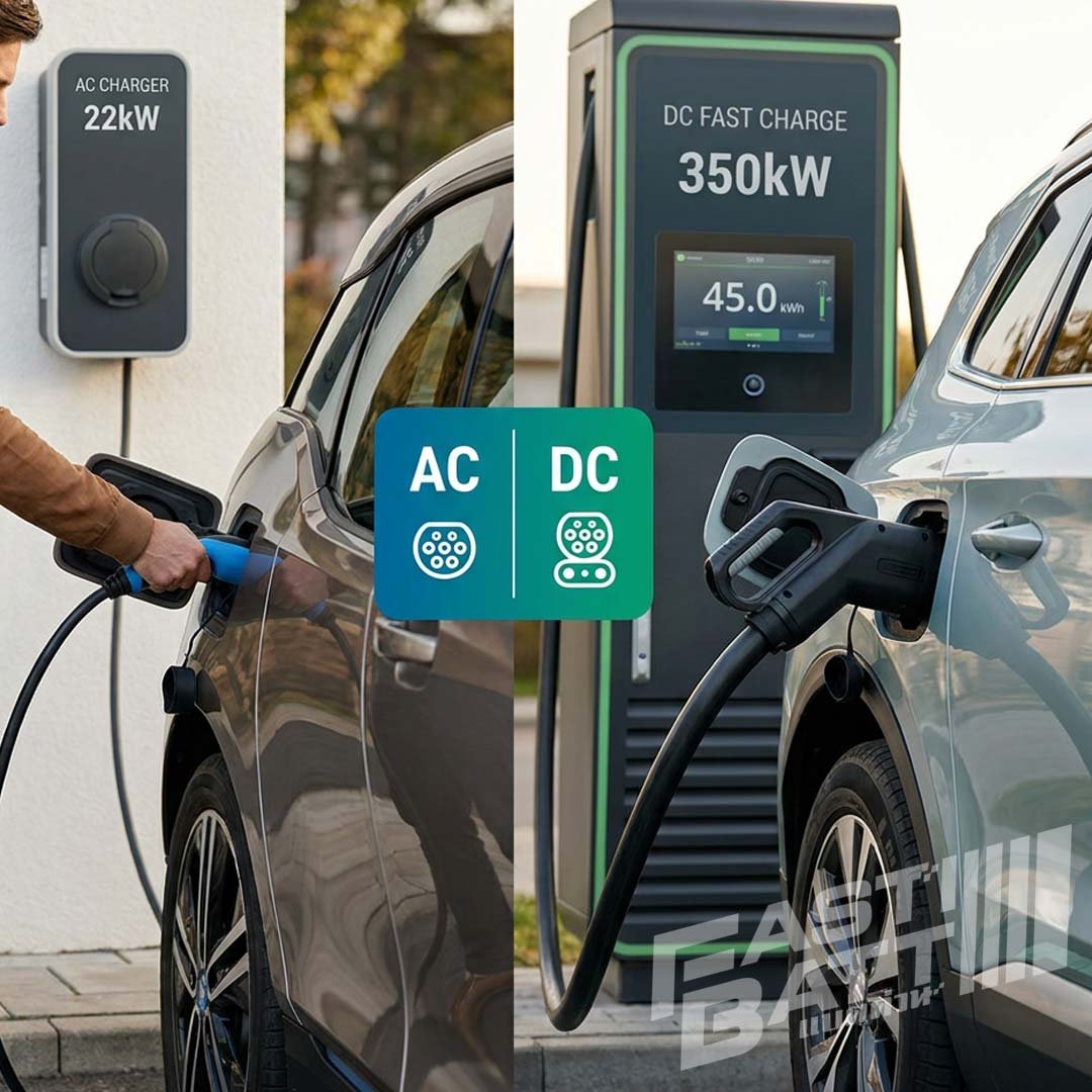 ชาร์จรถไฟฟ้า AC กับ DC ต่างกันอย่างไร? เลือกชาร์จแบบไหนให้เหมาะกับรถ EV