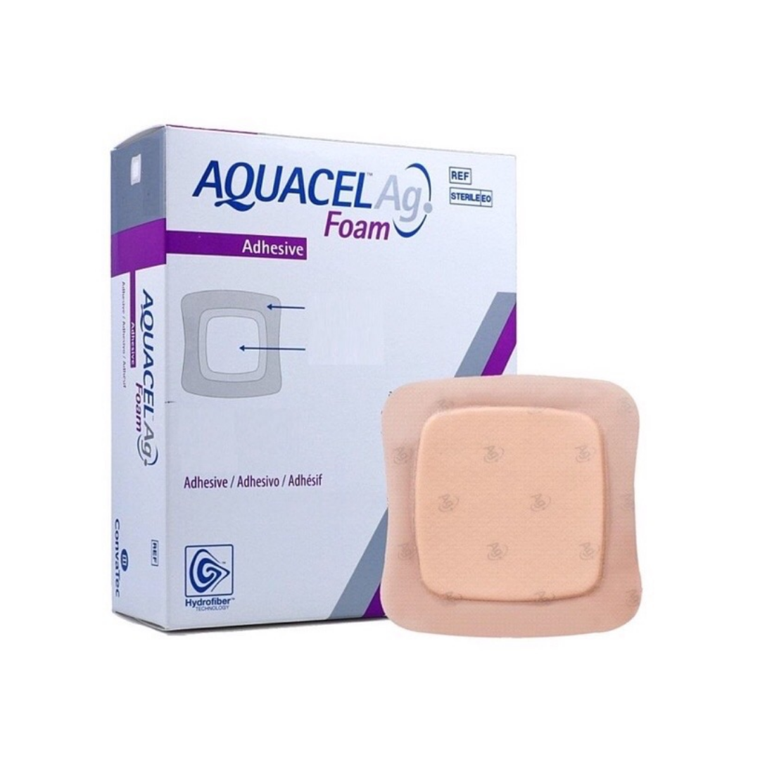Aquacel Ag Foam Adhesive แผ่นแปะแผลกดทับ แบบโฟม