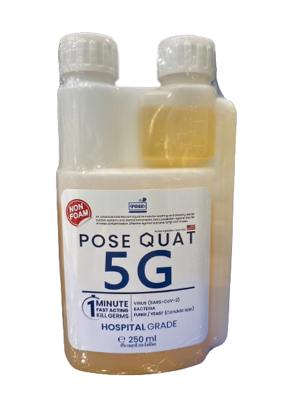 น้ำยาล้างเครื่องมือแพทย์ Pose Quat 5G 250ml.