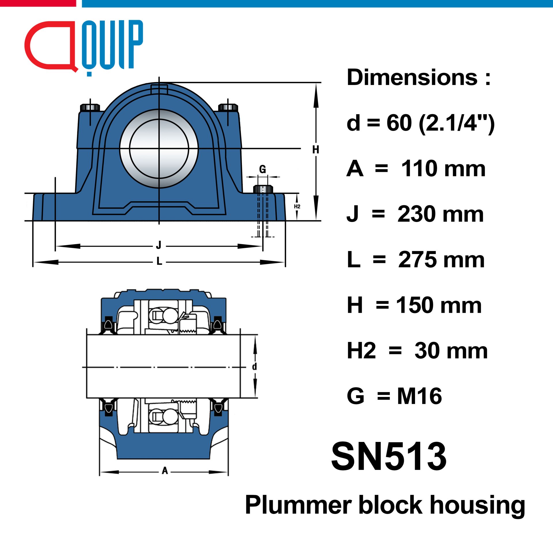 SN513 PLUMMER BLOCK HOUSINGS