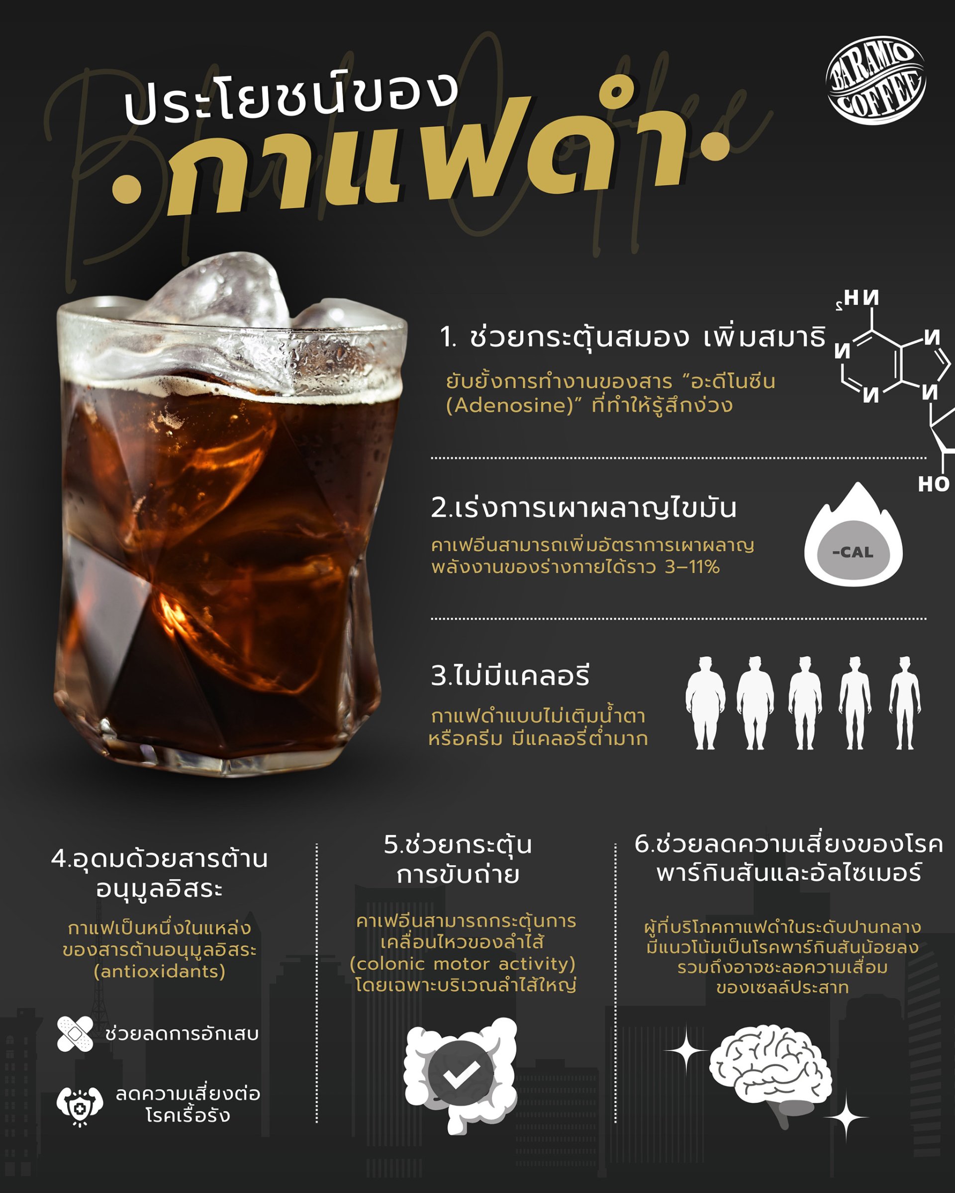 ประโยชน์ของกาแฟดำ ที่เป็นมากกว่าเครื่องดื่มปลุกให้ตื่น