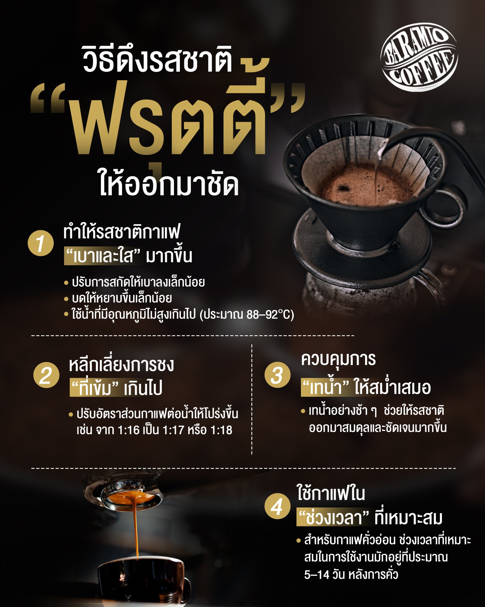 วิธีดึงรสชาติ "ฟรุตตี้" ให้ออกมาชัดขึ้น