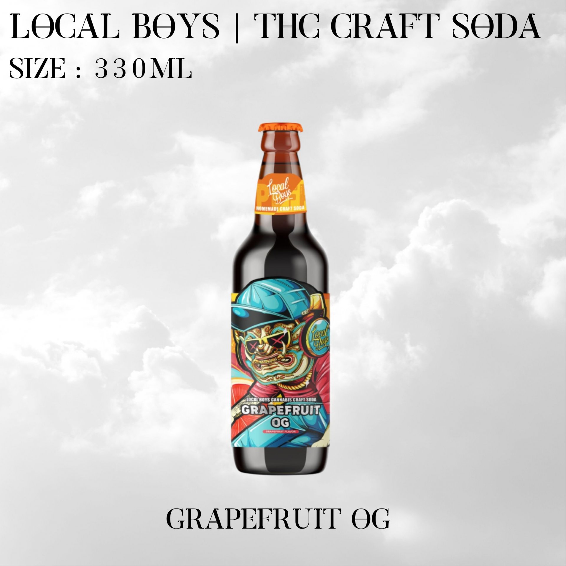 THC Craft Soda | Grapefruit OG