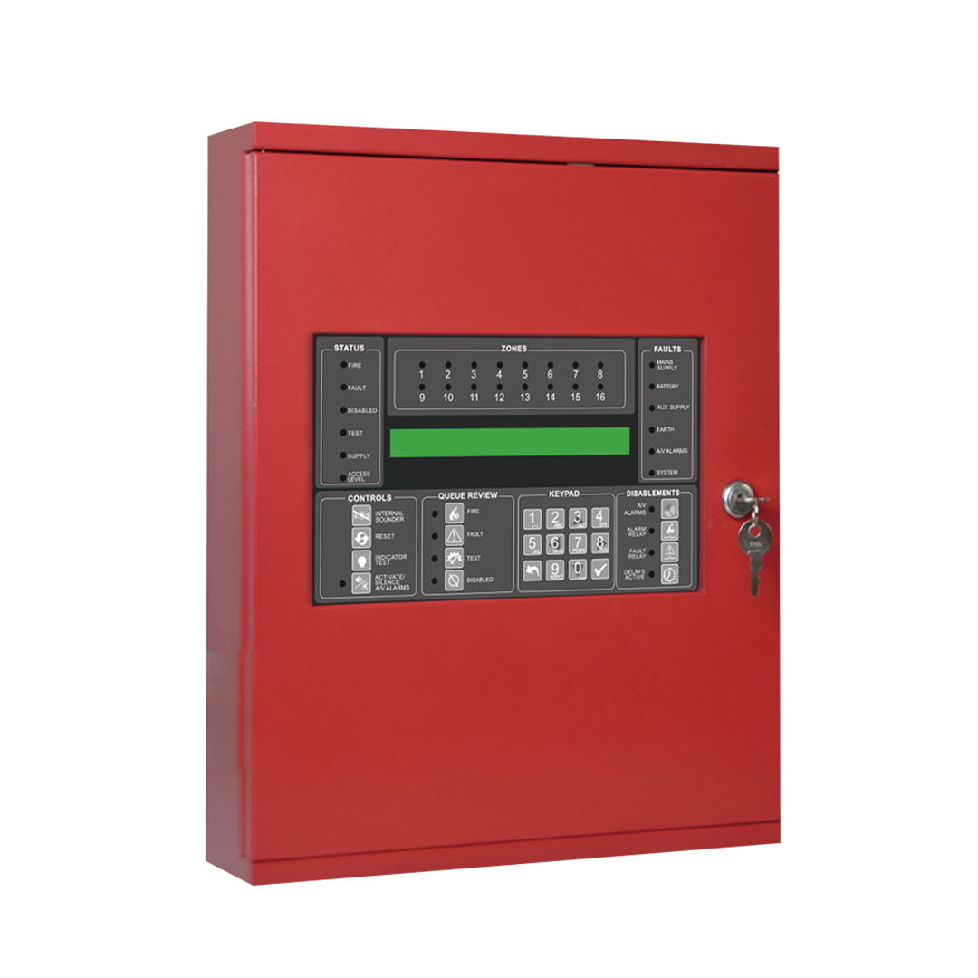 Fire Alarm Control Panel 16 Zones LCD Display