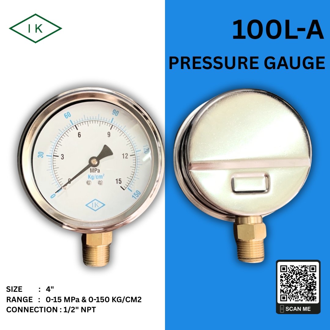 "IK" Pressure Gauge  0-15 MPA & 0-150 KG/CM2