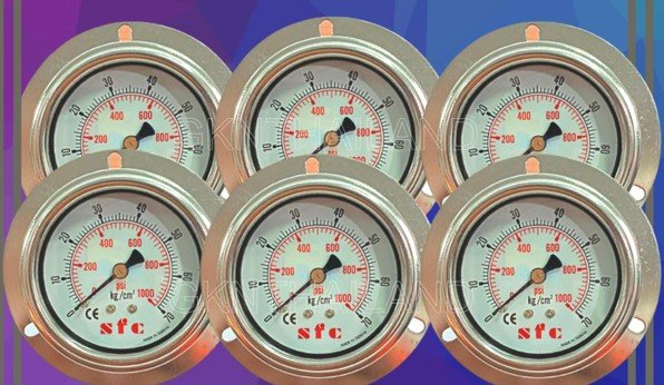 SFC Pressure Gauge เกจวัดแรงดัน ยี่ห้อ SFC เกลียวออกหลัง
