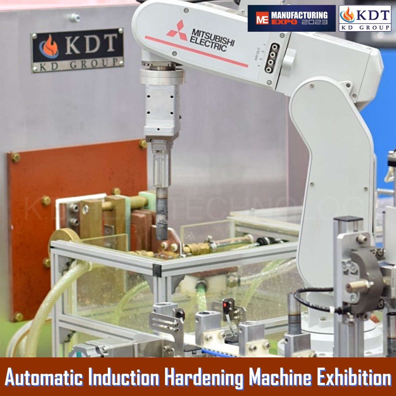 K.D. HEAT TECHNOLOGY Exhibition Automatic Induction Hardening Machine.