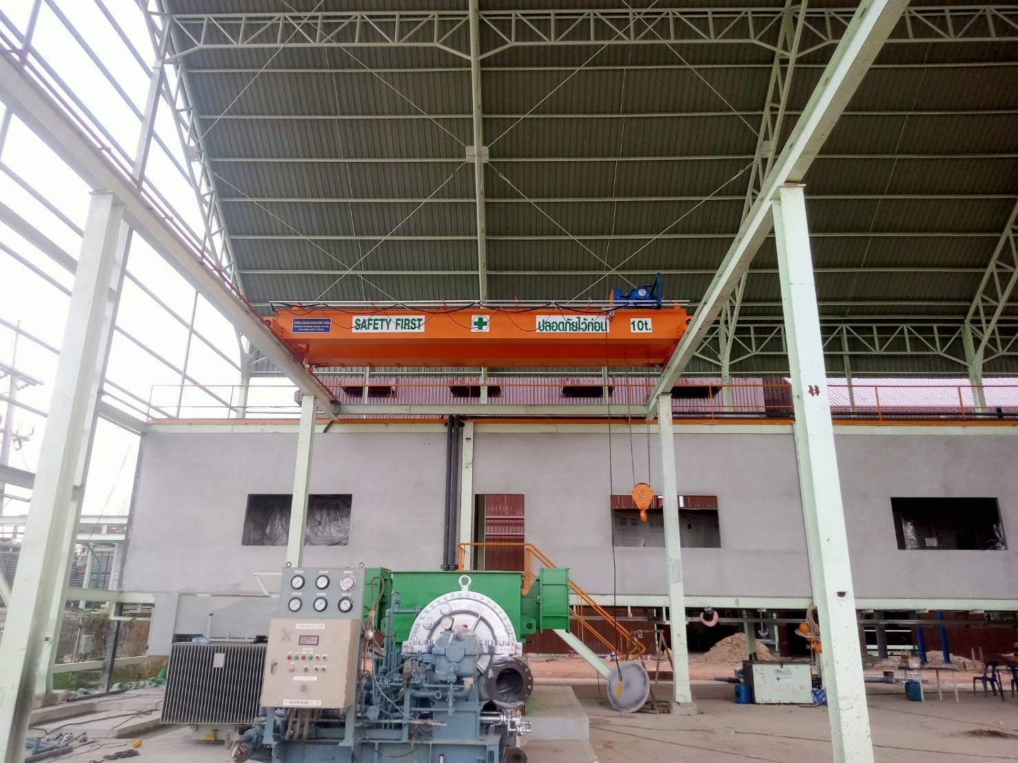 เครนโรงงาน 10 ตัน คานคู่ เครนโรงงาน 10 ตัน คานคู่
