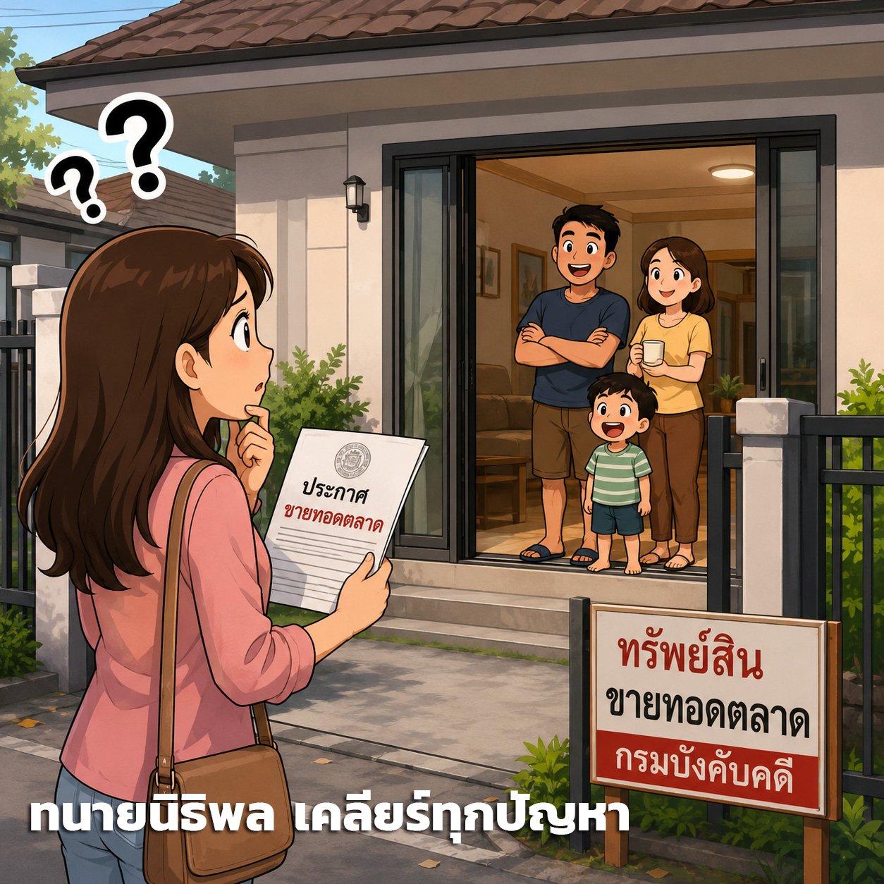 ทรัพย์ที่จะประมูลมีคนเช่าอยู่ต้องทำอย่างไร? 