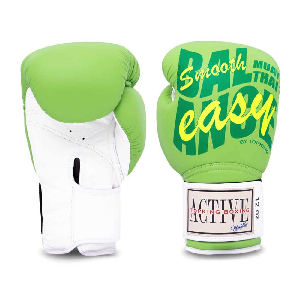 Top King GLOVES ACTIVE MUAYTHAI — GREEN