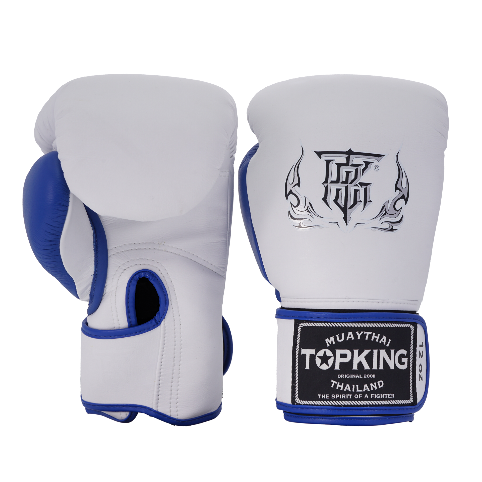 Top King GLOVES REBORN — WHITE BLUE
