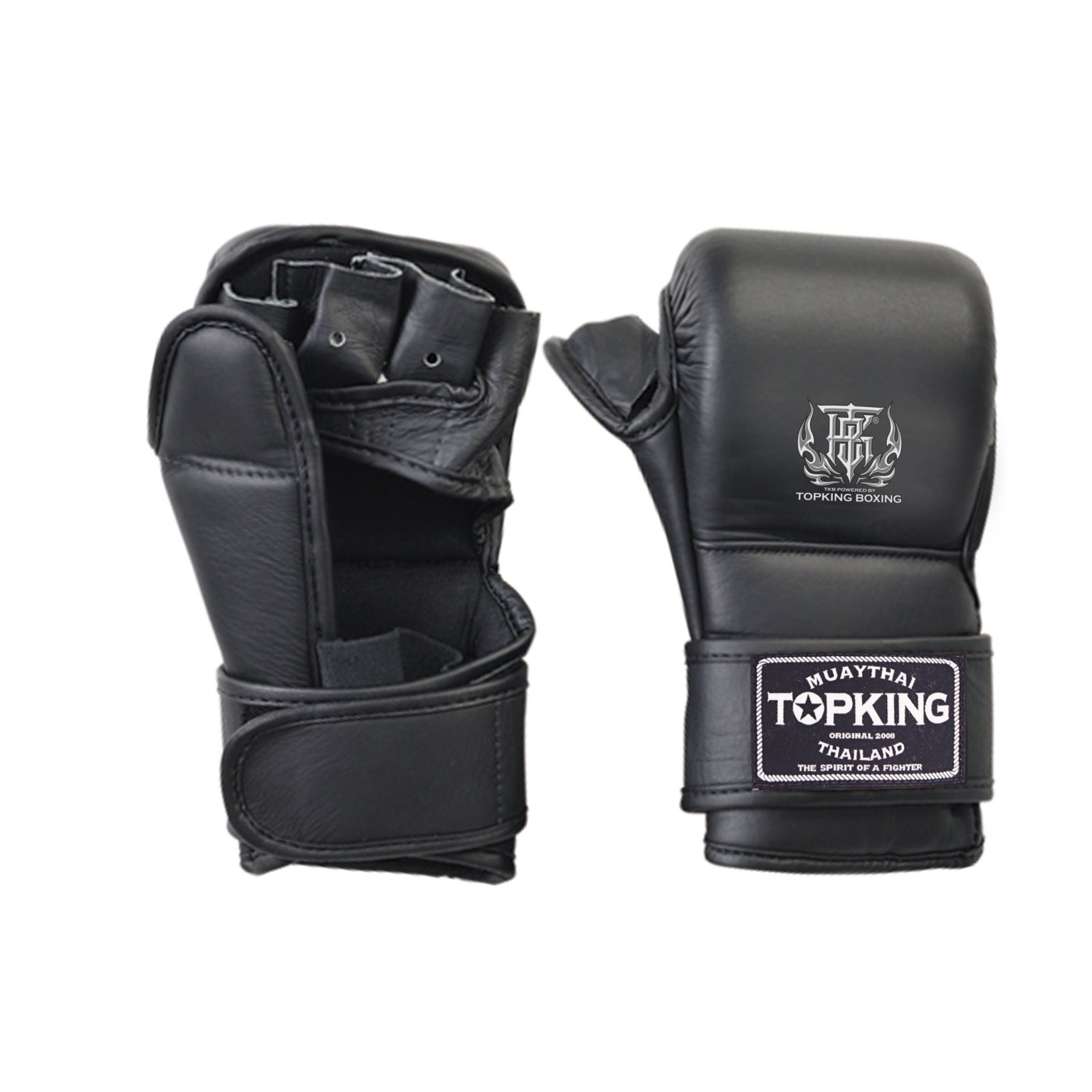 Top King GRAPPLING GLOVE "COMBAT" — BLACK
