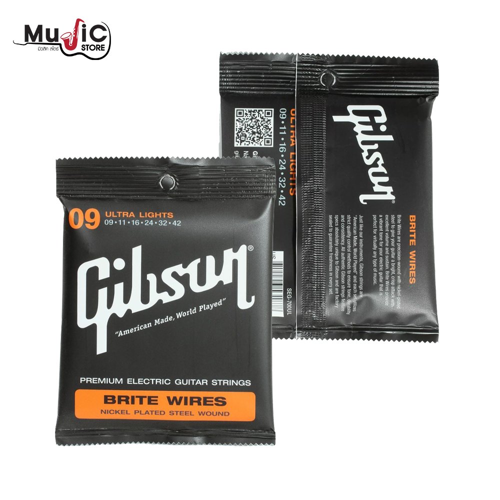 Gibson SEG 700UL Brite Wires Electric Strings Ultra Light 009